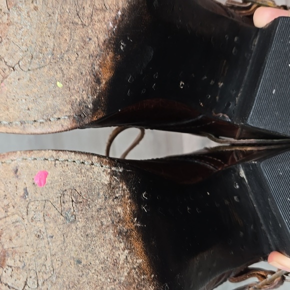 Freebird by Steven Womens Billy Ankle Moto Leather Heels Boots shoes sz 7 - Picture 11 of 12